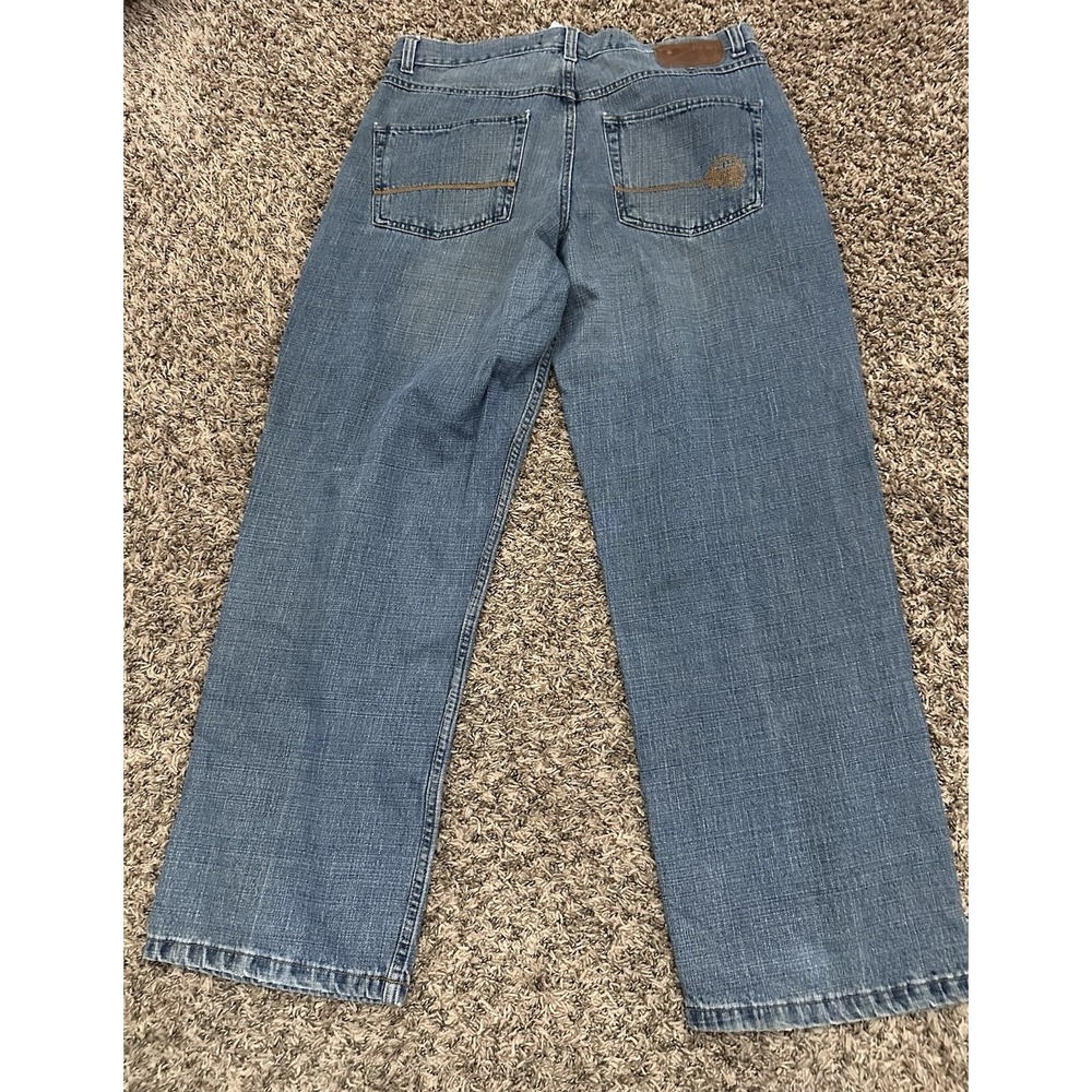 Vintage Y2K Mecca Jeans Blue Baggy Grunge Goth Hip Hop Skater Men Size 38x34